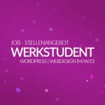Job - Stellenanzeige - Werkstudent WordPress - Webdesign (m/w/d) 2021 - medienvirus